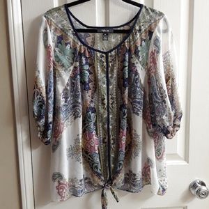 Style & Co. Paisley plus size top